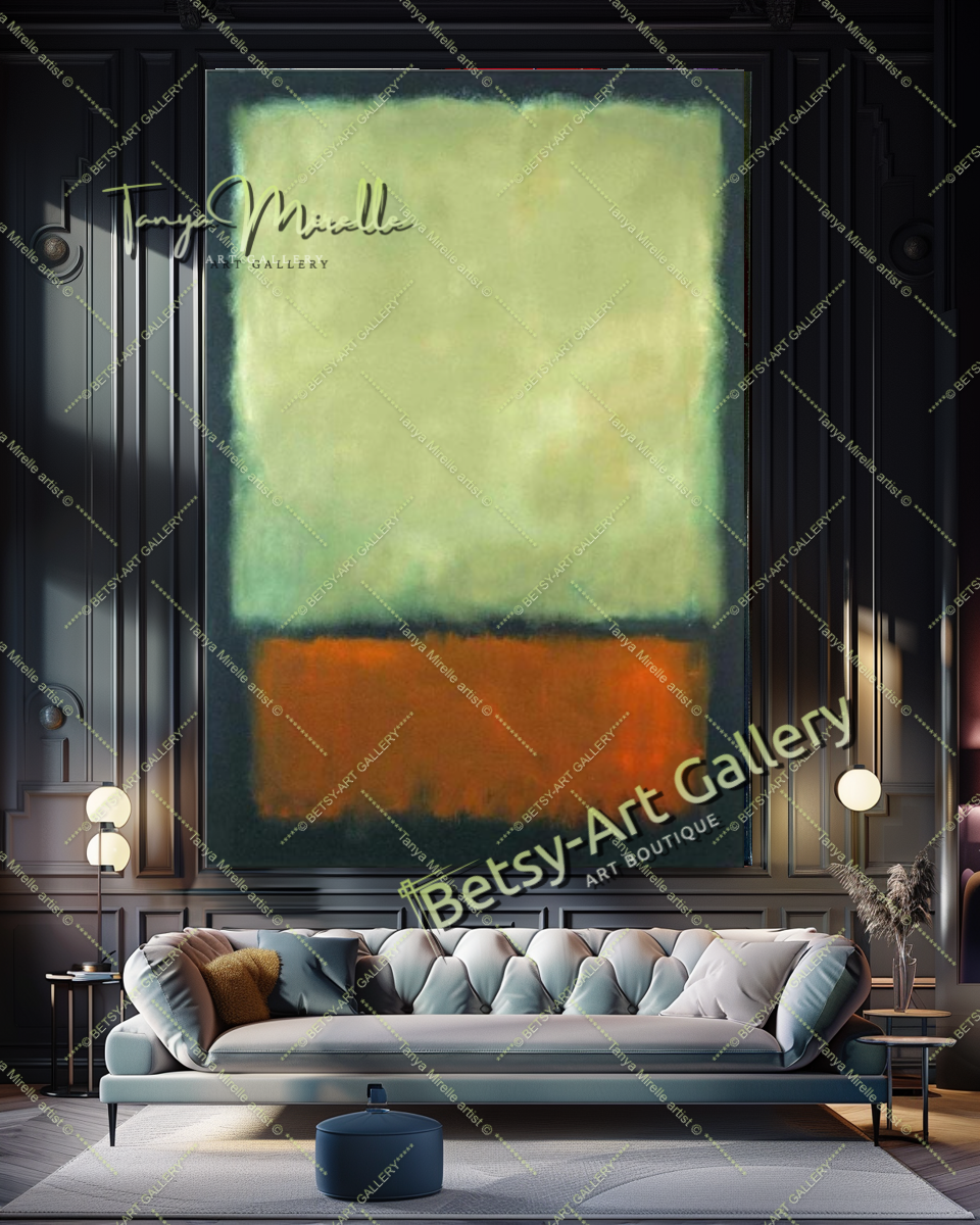 Mark Rothko Blue Black - Modern Abstract Wall Art
