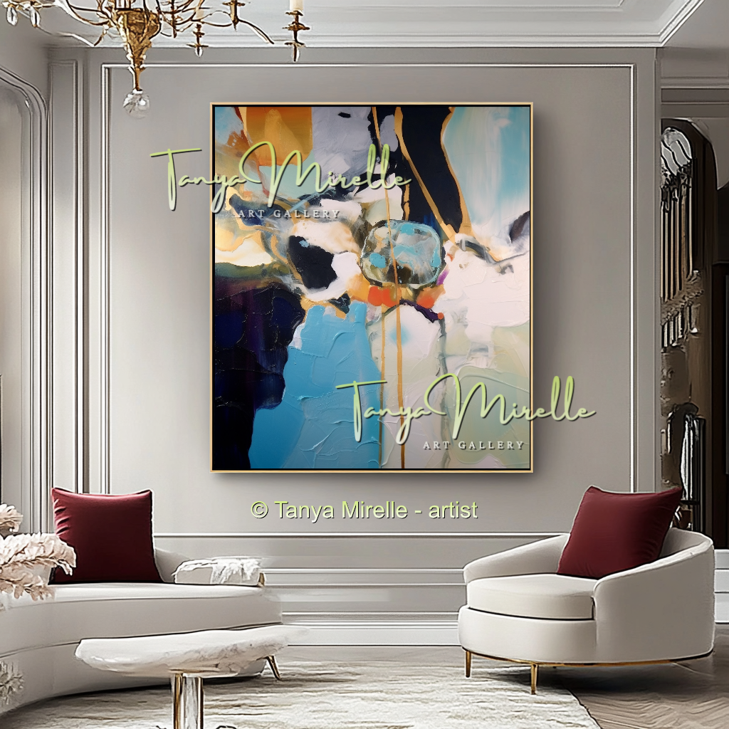 Decorative Abstract Modern Oil Painting on Canvas #239
