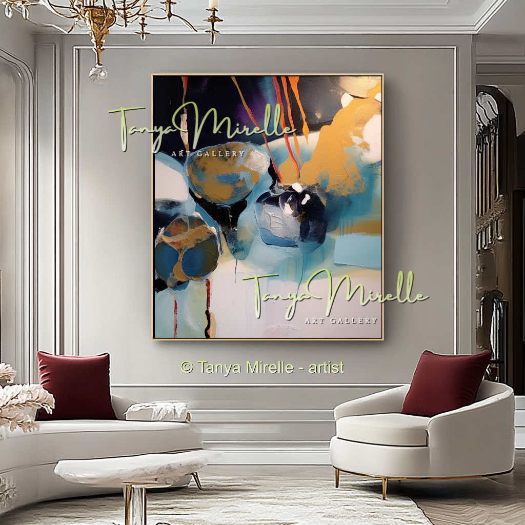 Decorative Abstract Modern Oil Painting on Canvas #239
