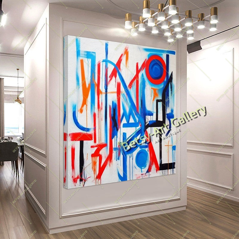 Modern Stripes Abstract Canvas Print - Contemporary Home Decor