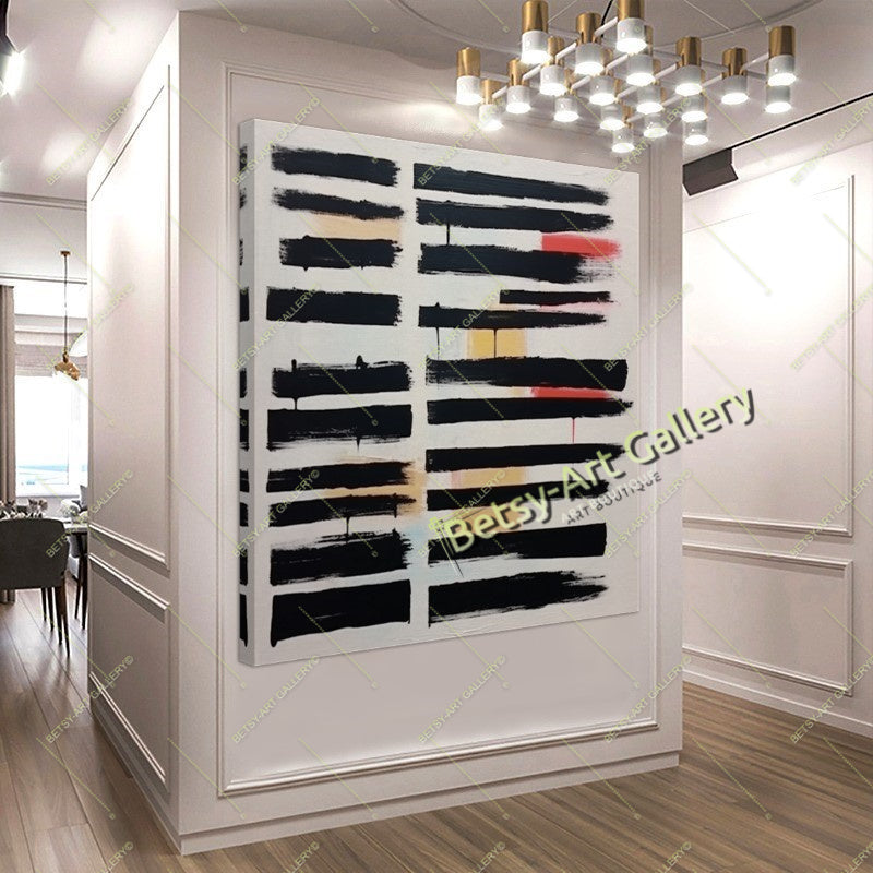 Modern Stripes Abstract Canvas Print - Contemporary Home Decor