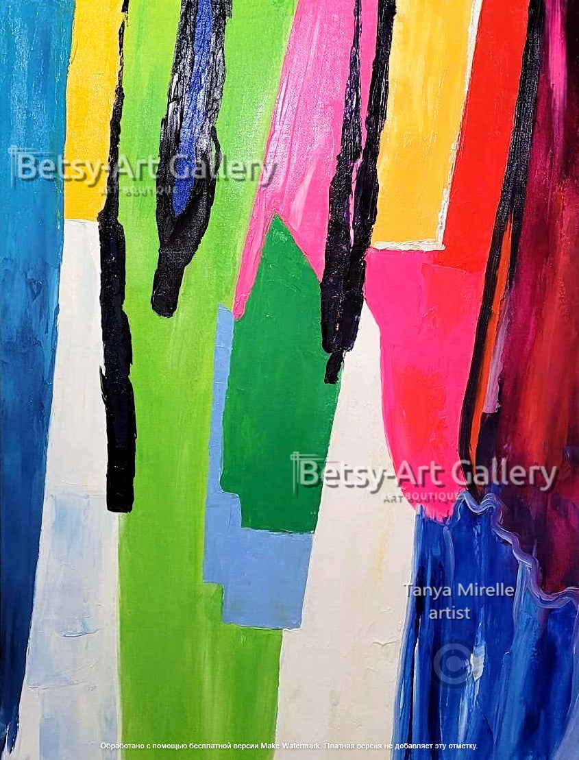 {{ product.title }} canvas artwork by Tanya Mirelle – modern wall decor – original artwork for home, living room, office, or gallery