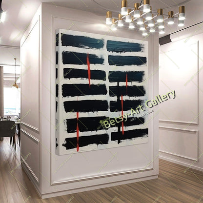 Modern Stripes Abstract Canvas Print - Contemporary Home Decor