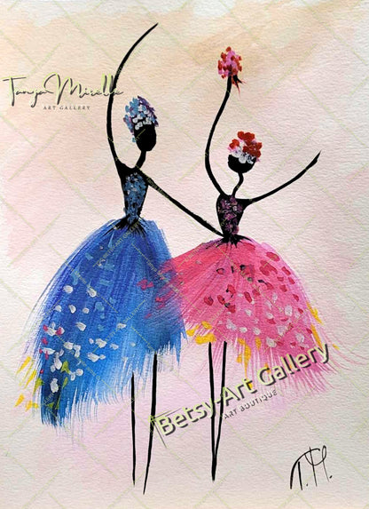 Original Watercolor Ballet Painting, Ballerina Dance Art No Frame abstract expressionism art for girls Ballerina Dance ballerina print ballet decor ballet painting birthday gift colorful painting dance wall art dancer illustration elegant art gift for mom modern art modern wall art paper painting small painting wall art home decor watercolor art watercolor painting