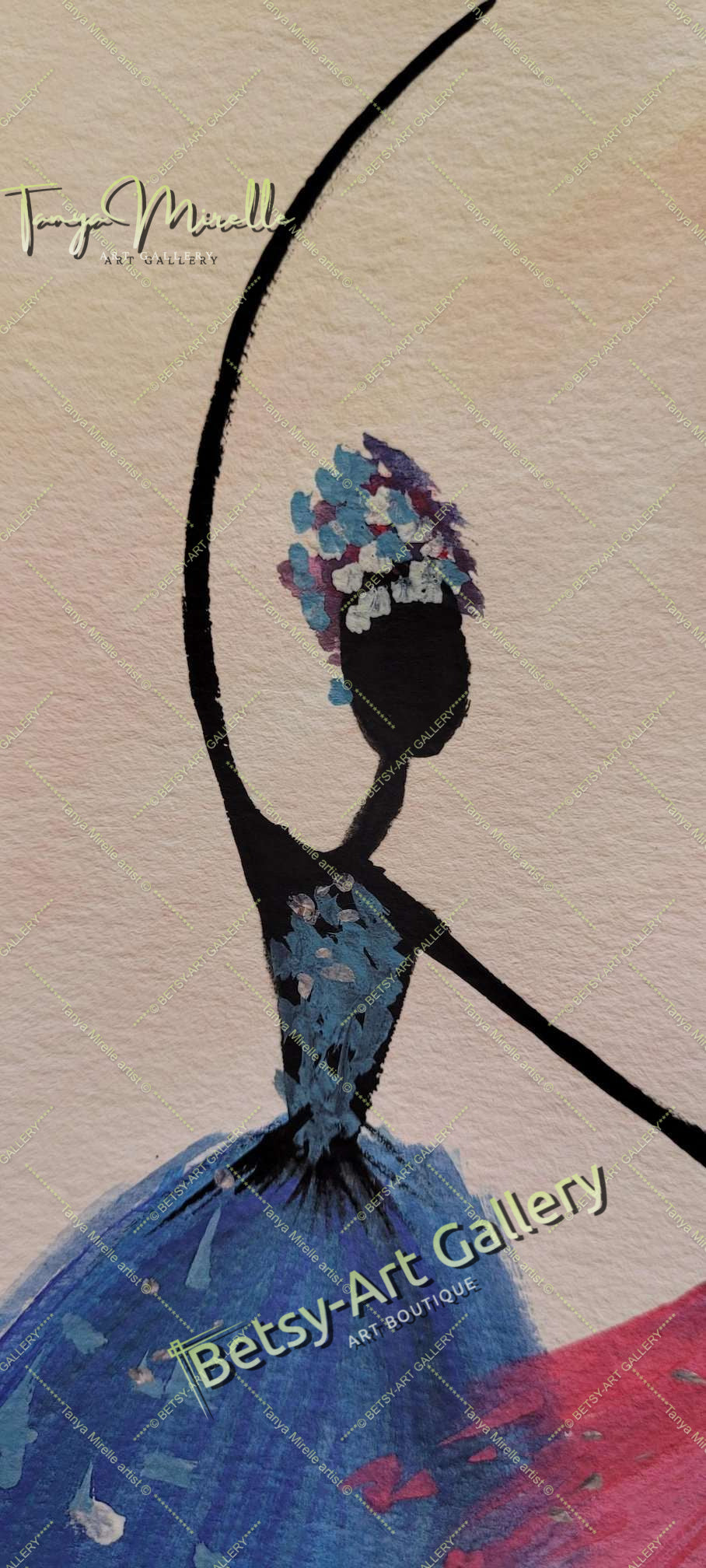 Original Watercolor Ballet Painting, Ballerina Dance Art No Frame abstract expressionism art for girls Ballerina Dance ballerina print ballet decor ballet painting birthday gift colorful painting dance wall art dancer illustration elegant art gift for mom modern art modern wall art paper painting small painting wall art home decor watercolor art watercolor painting