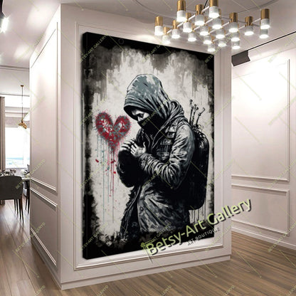 Elegant Lady at the Ocean Wall Art - Romantic Beach Scene Canvas Print