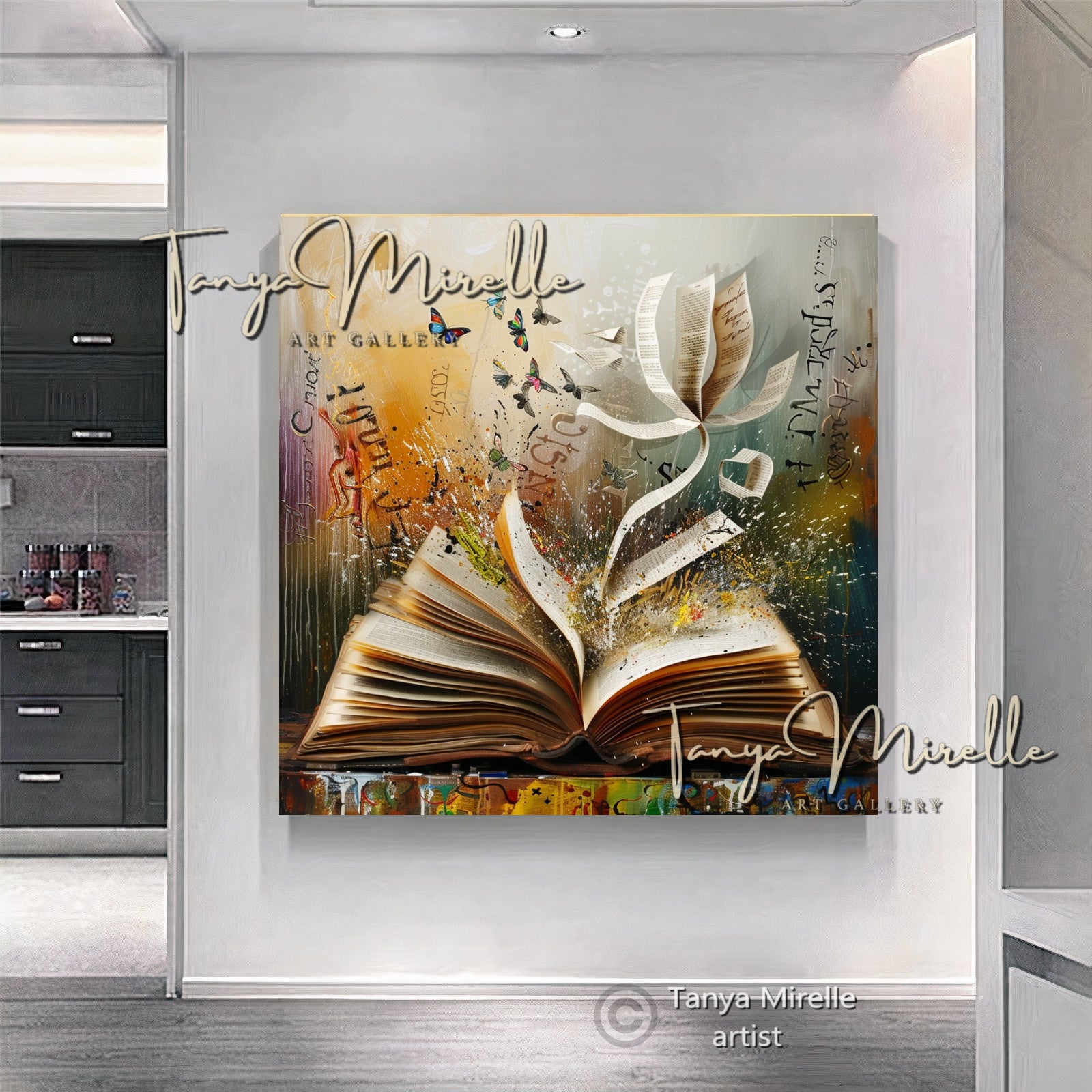 {{ product.title }} canvas artwork by Tanya Mirelle – modern wall decor – original artwork for home, living room, office, or gallery