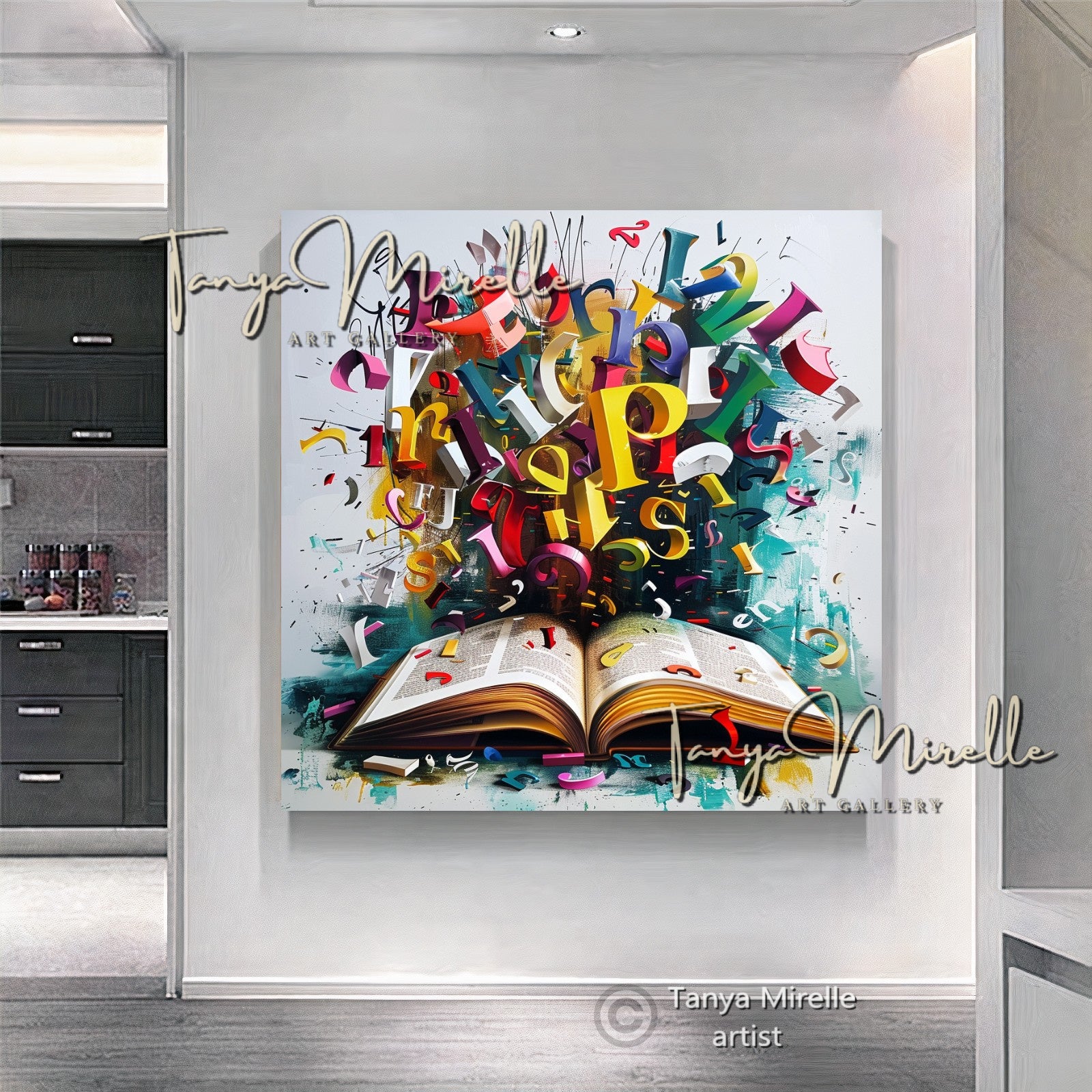 {{ product.title }} canvas artwork by Tanya Mirelle – modern wall decor – original artwork for home, living room, office, or gallery
