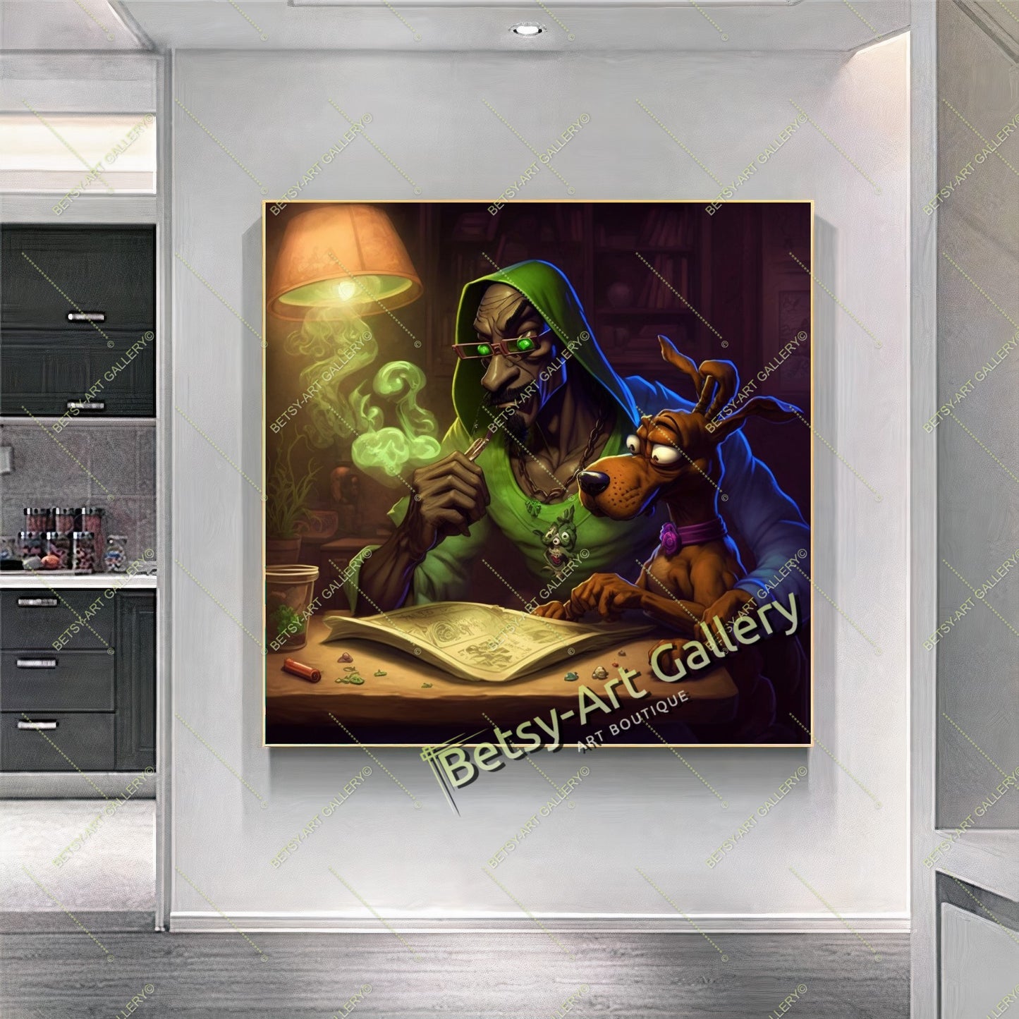 Retro Mario 80s Canvas Print, Vintage Video Game Wall Art