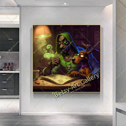 Retro Mario 80s Canvas Print, Vintage Video Game Wall Art