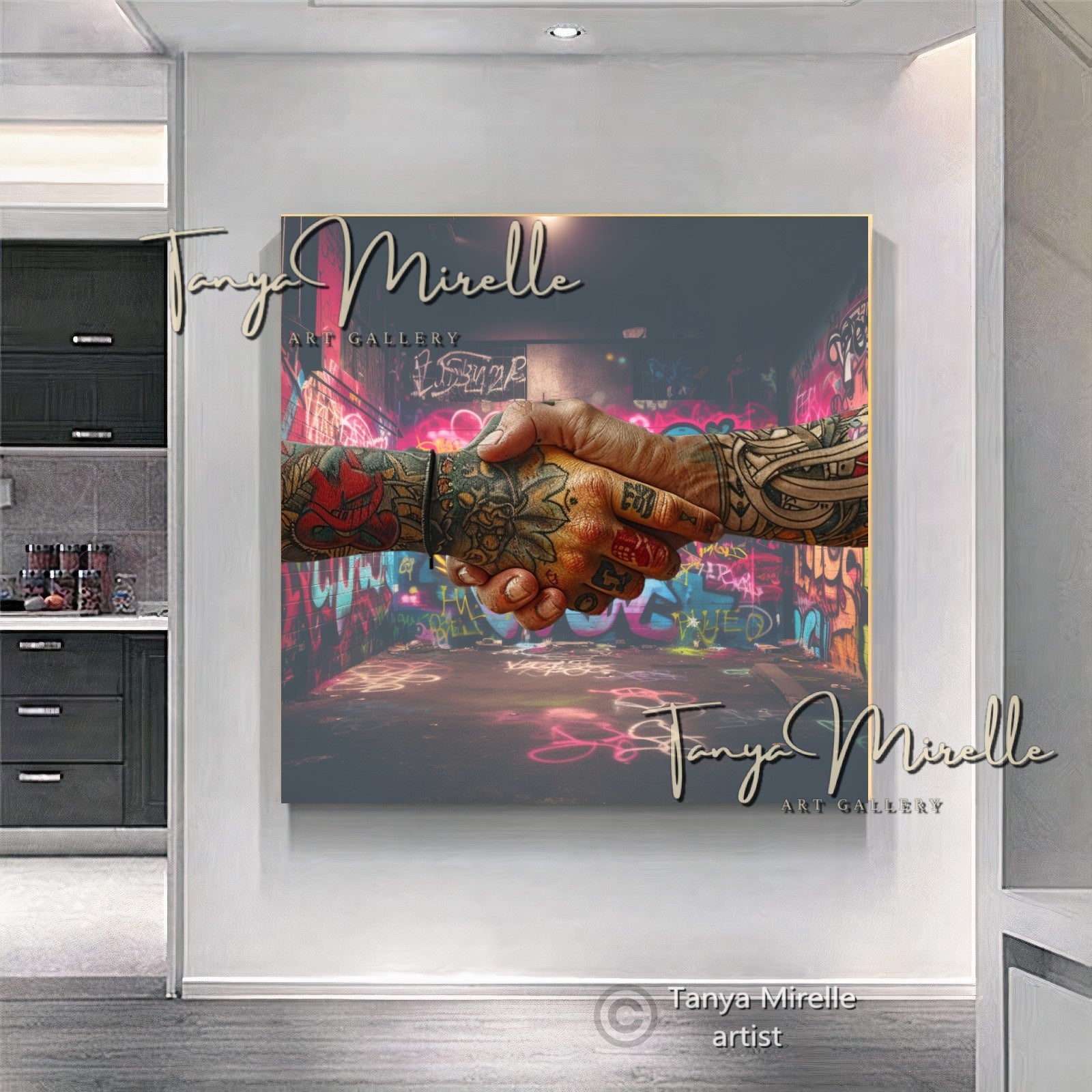 {{ product.title }} canvas artwork by Tanya Mirelle – modern wall decor – original artwork for home, living room, office, or gallery