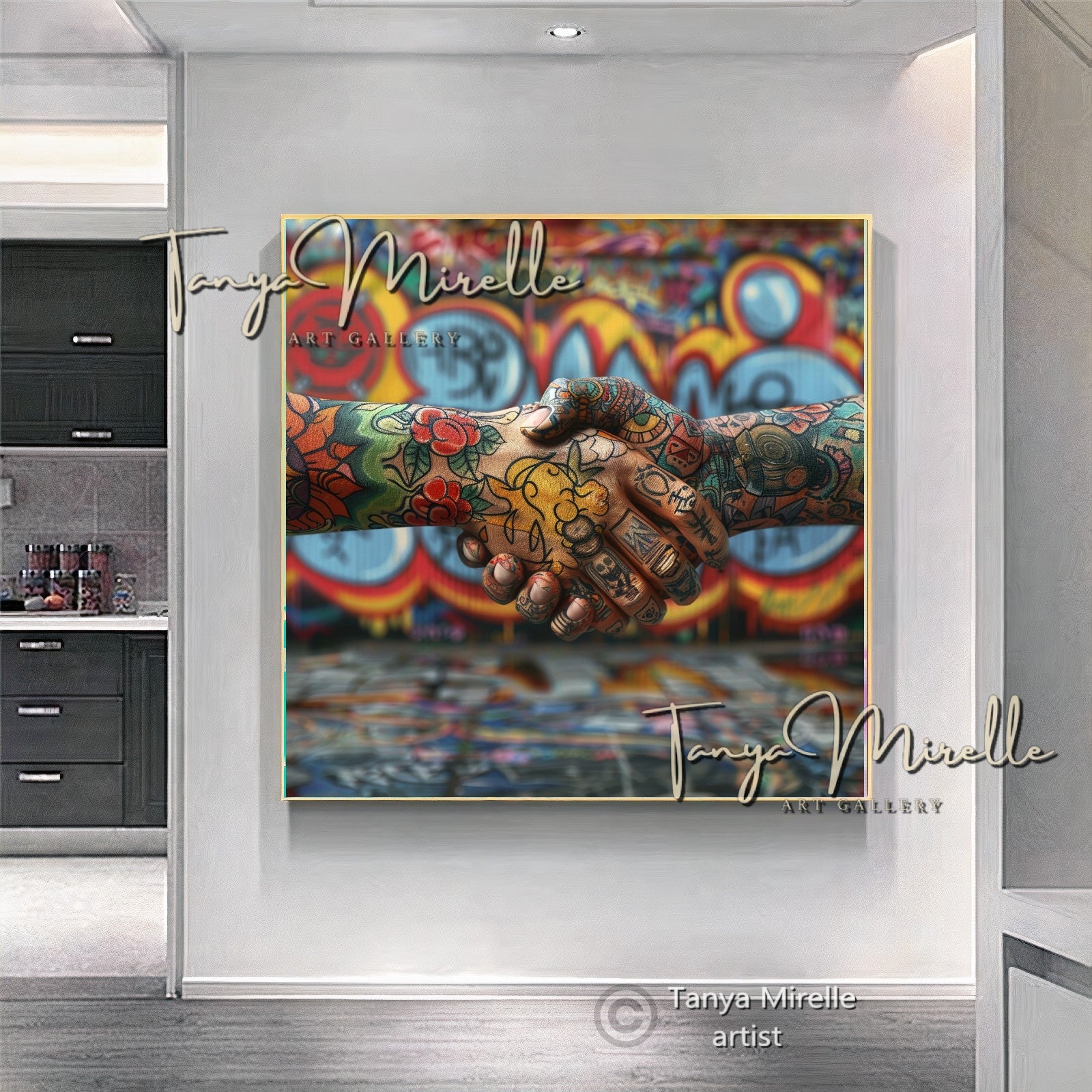 {{ product.title }} canvas artwork by Tanya Mirelle – modern wall decor – original artwork for home, living room, office, or gallery