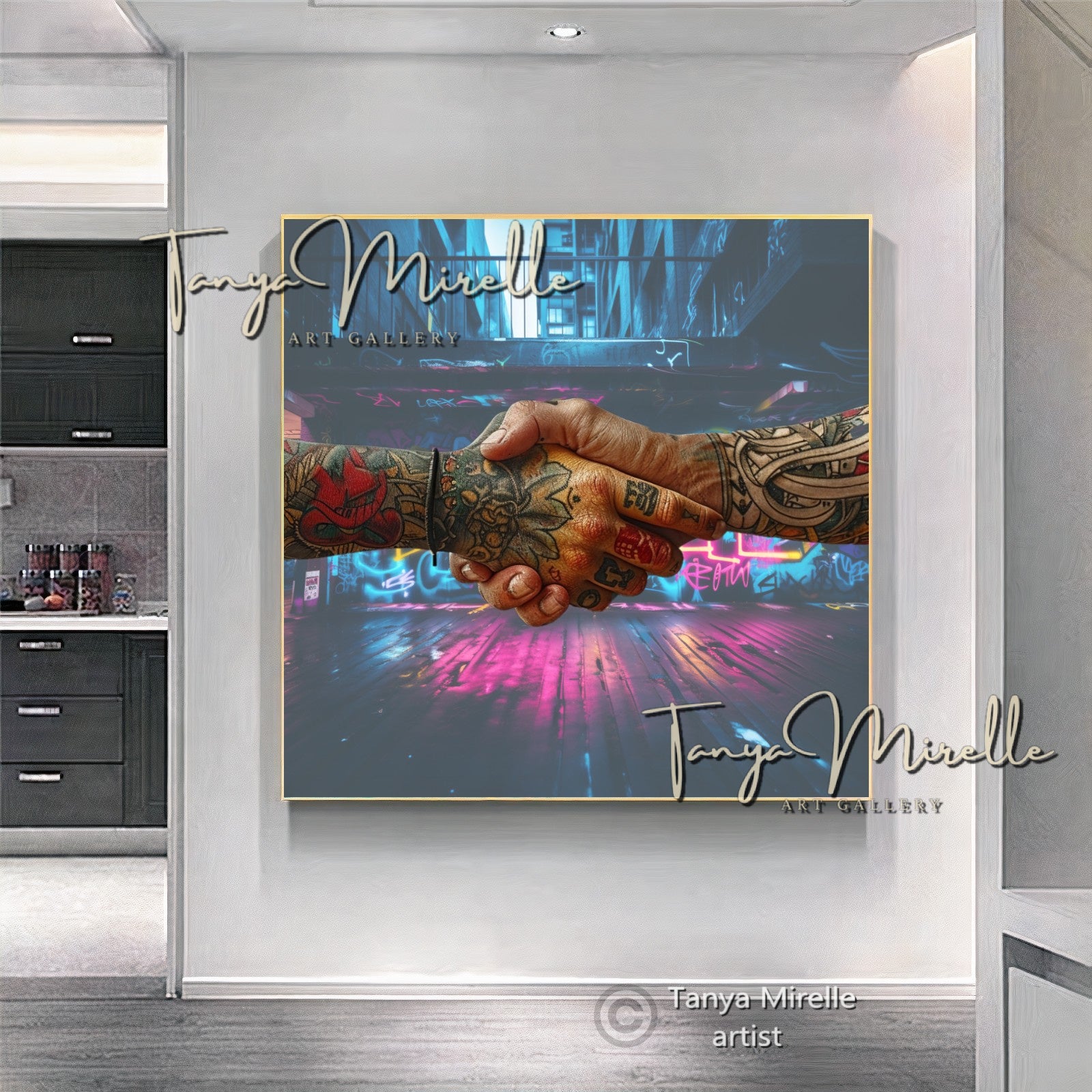 {{ product.title }} canvas artwork by Tanya Mirelle – modern wall decor – original artwork for home, living room, office, or gallery