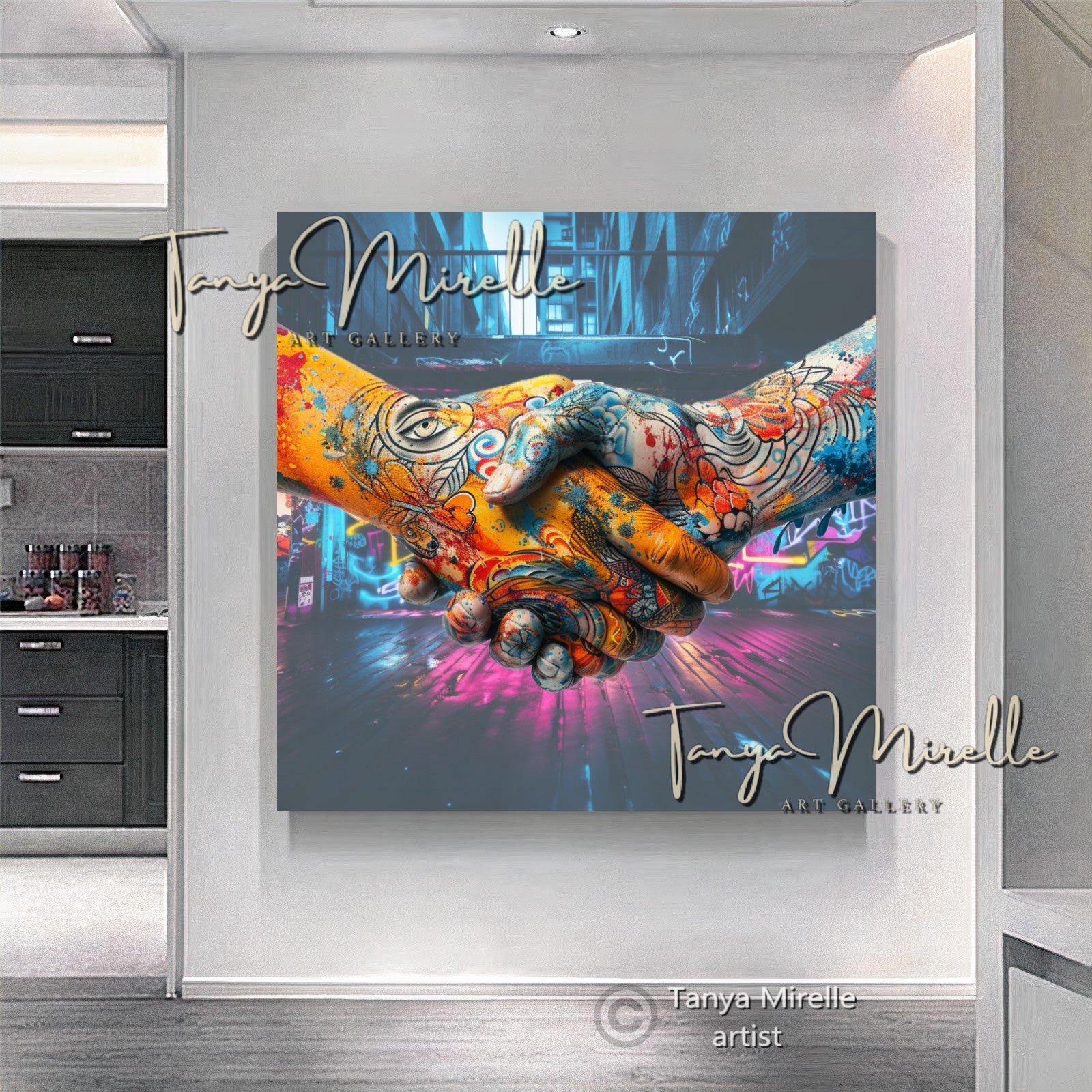 {{ product.title }} canvas artwork by Tanya Mirelle – modern wall decor – original artwork for home, living room, office, or gallery