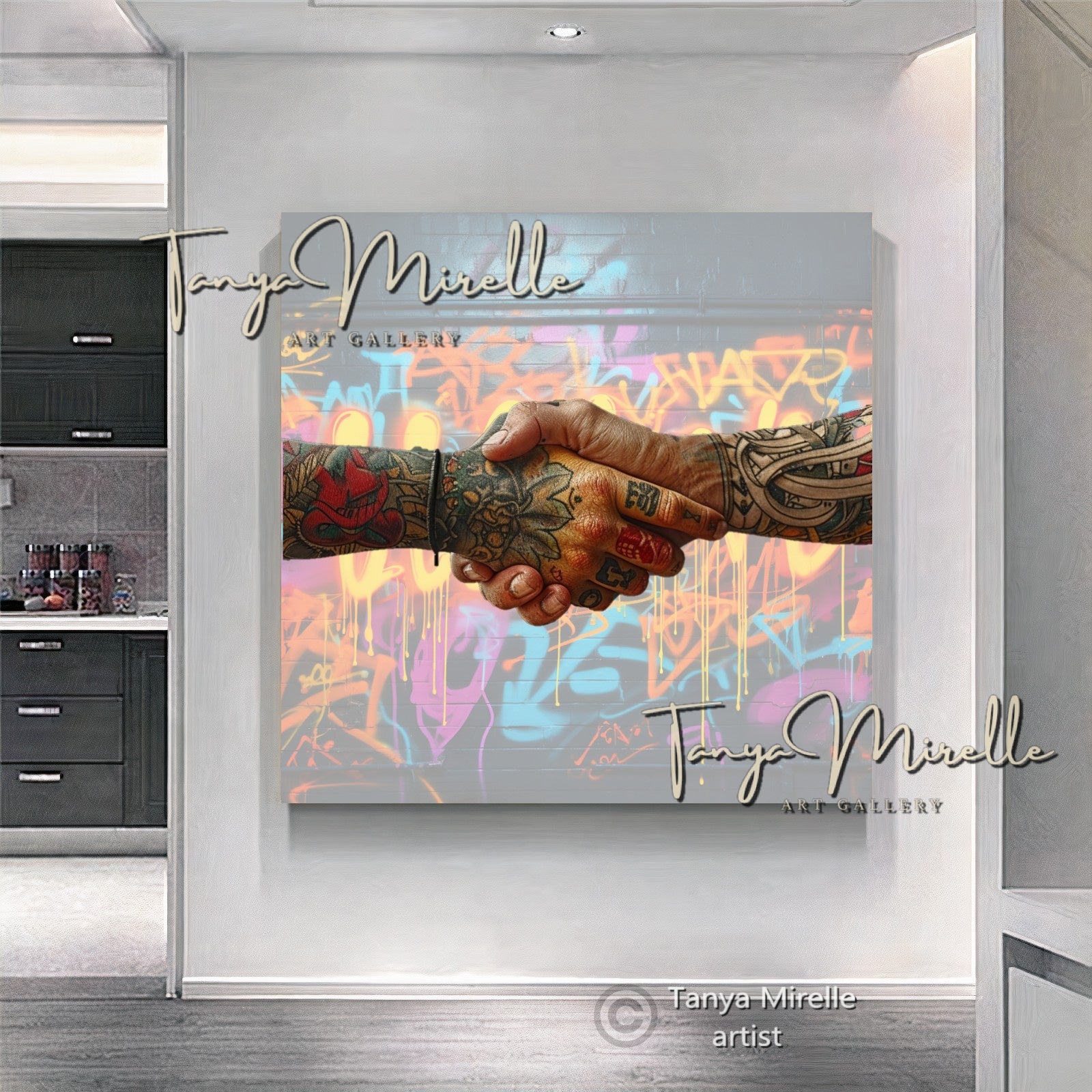 {{ product.title }} canvas artwork by Tanya Mirelle – modern wall decor – original artwork for home, living room, office, or gallery