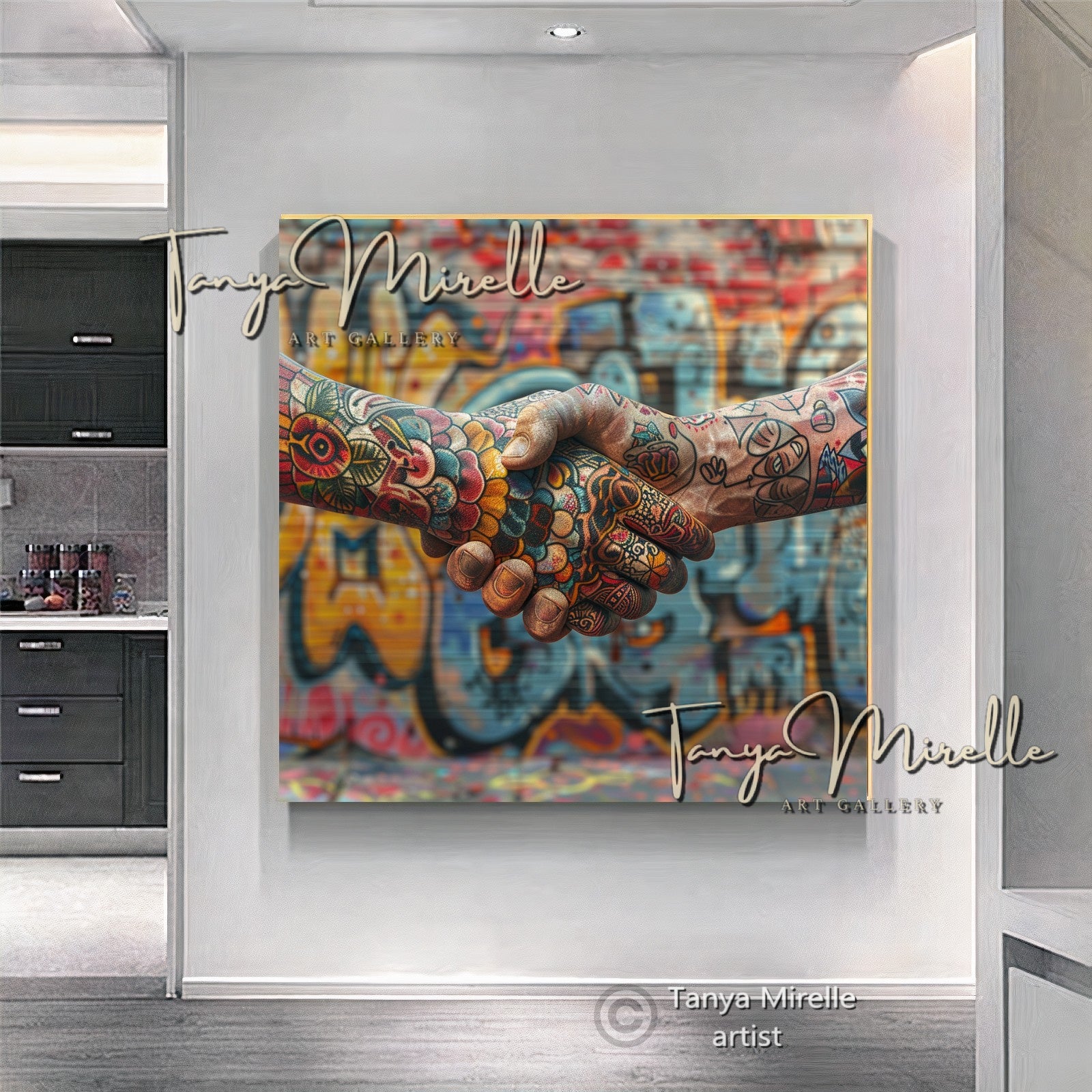 {{ product.title }} canvas artwork by Tanya Mirelle – modern wall decor – original artwork for home, living room, office, or gallery