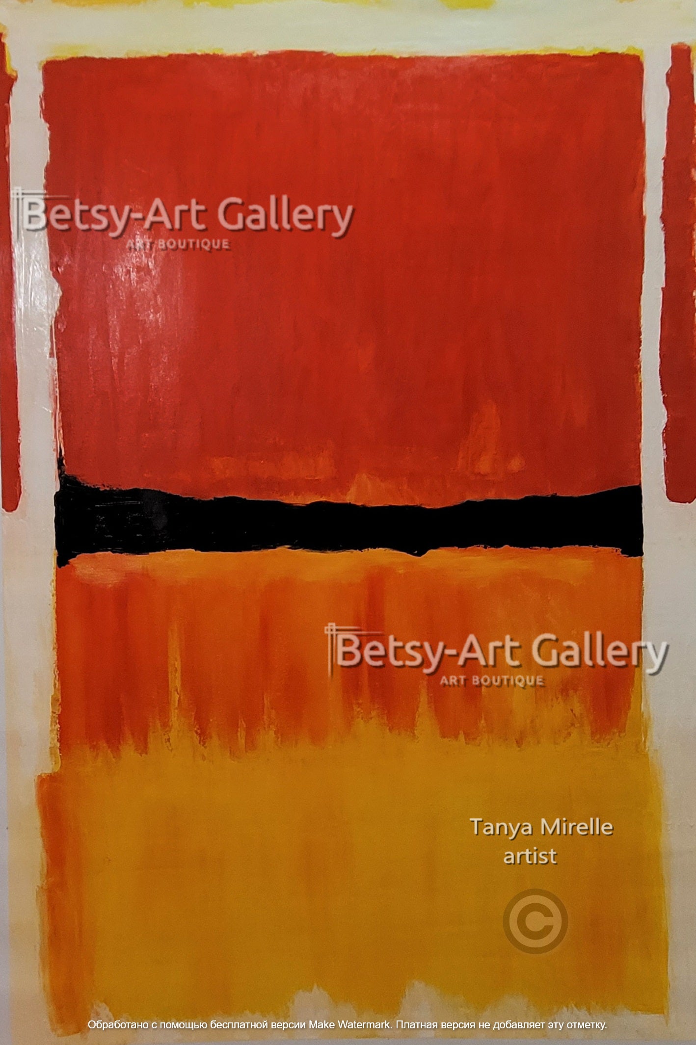Mark Rothko Black Red Green - Modern Abstract Wall Art