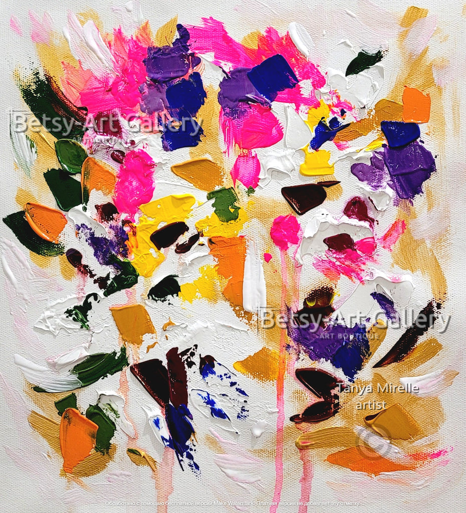 Contemporary Textured Wall Art - Abstract Impasto Oil Painting on Canvas #57 – Large – Oil on Canvas – {{ product.title }} canvas artwork by Tanya Mirelle – modern wall decor – original artwork for home, living room, office, or gallery – original artwork by Tanya Mirelle Art Gallery