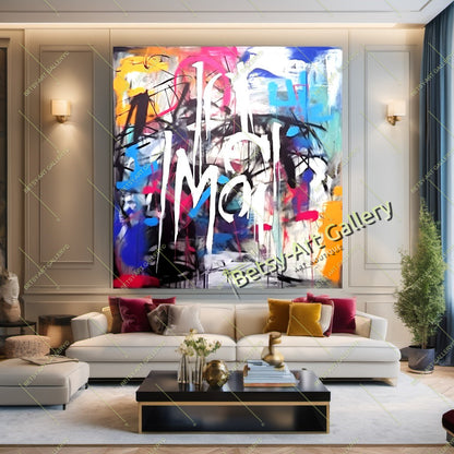 Modern Stripes Abstract Canvas Print - Contemporary Home Decor