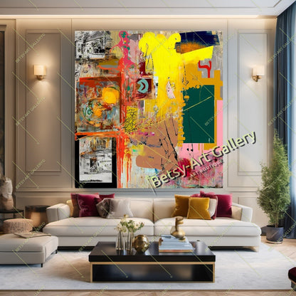 Modern Vivid Abstract Canvas Print - Elegant Home Decor #1