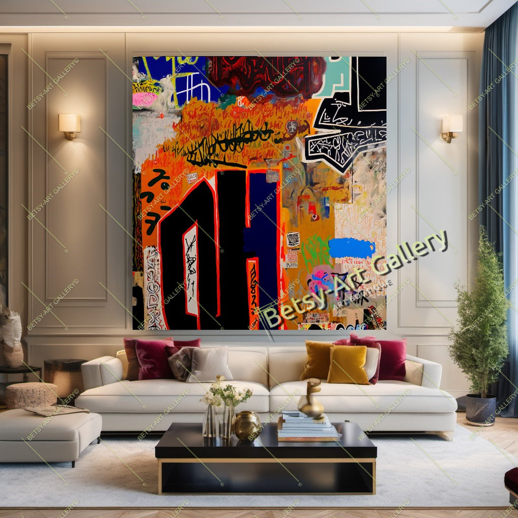 {{ product.title }} canvas artwork by Tanya Mirelle – modern wall decor – original artwork for home, living room, office, or gallery
