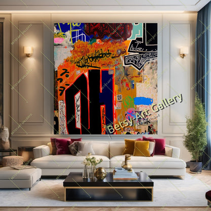 Modern Vivid Abstract Canvas Print - Elegant Home Decor #1