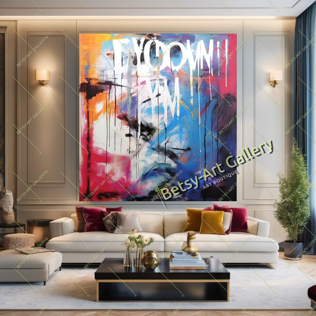 Modern Stripes Abstract Canvas Print - Contemporary Home Decor