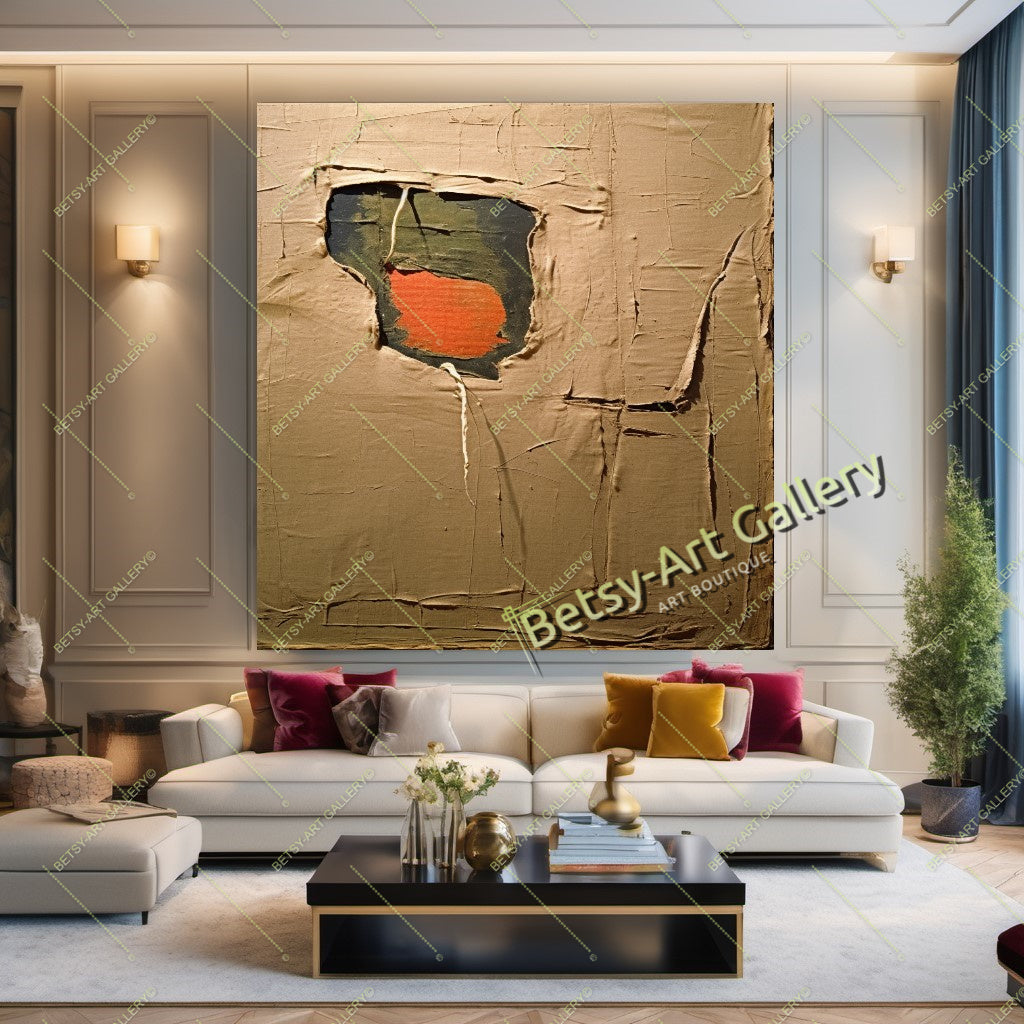 Gold White Abstract Canvas Print - Elegant Colorful Wall Art