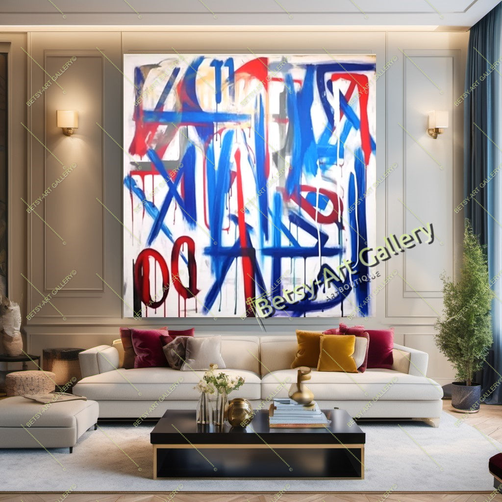 Modern Stripes Abstract Canvas Print - Contemporary Home Decor