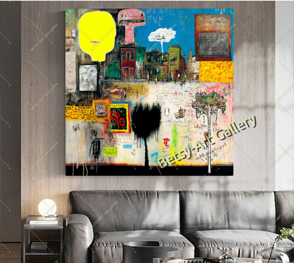 Graffiti Abstract Canvas Print - Modern Home Wall Art