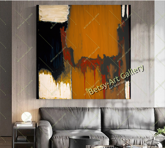 Geometric Abstract Canvas Print - Elegant Colorful Wall Art