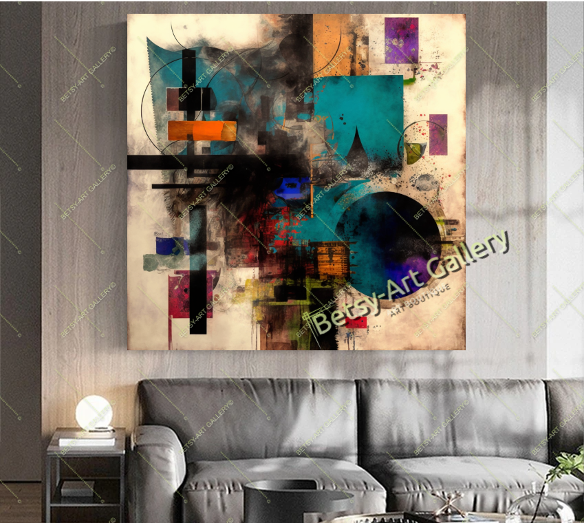 {{ product.title }} canvas artwork by Tanya Mirelle – modern wall decor – original artwork for home, living room, office, or gallery
