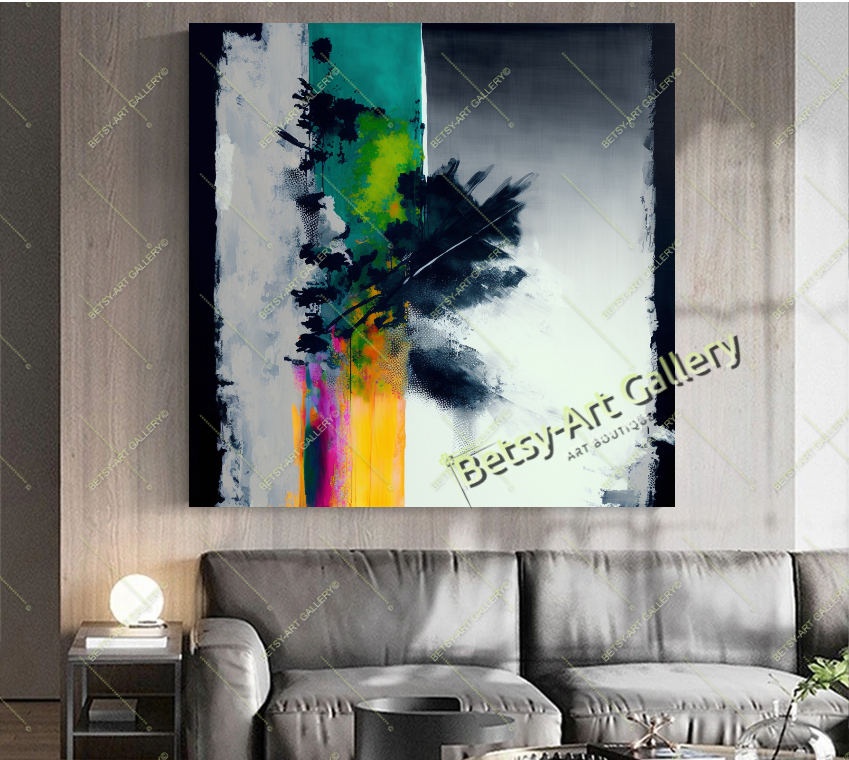 {{ product.title }} canvas artwork by Tanya Mirelle – modern wall decor – original artwork for home, living room, office, or gallery