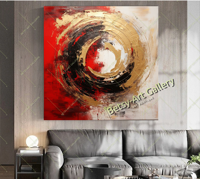 Pink Abstract Canvas Print - Elegant Colorful Wall Art