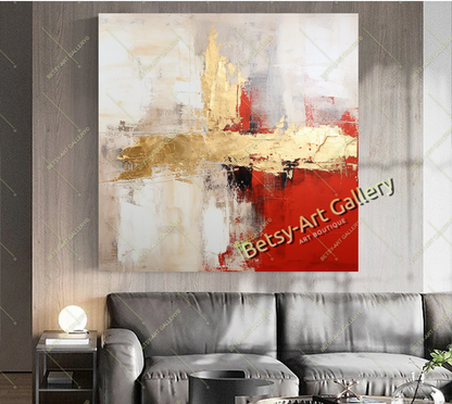 Pink Abstract Canvas Print - Elegant Colorful Wall Art