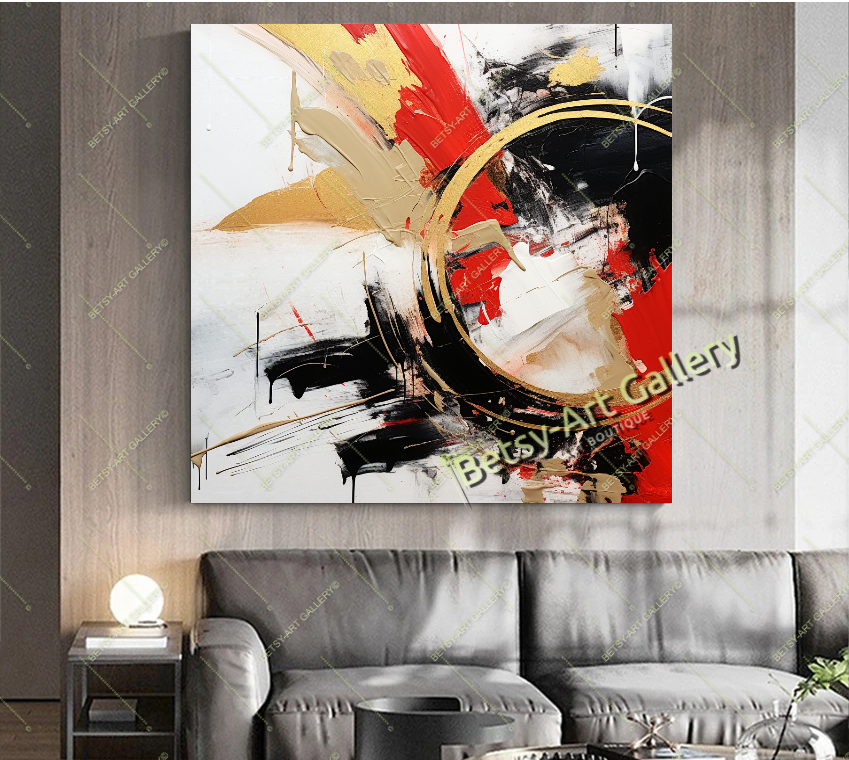 {{ product.title }} canvas artwork by Tanya Mirelle – modern wall decor – original artwork for home, living room, office, or gallery
