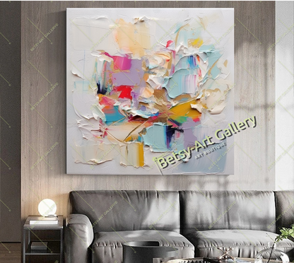 Colorful Abstract Canvas Print - Elegant Modern Wall Art #1