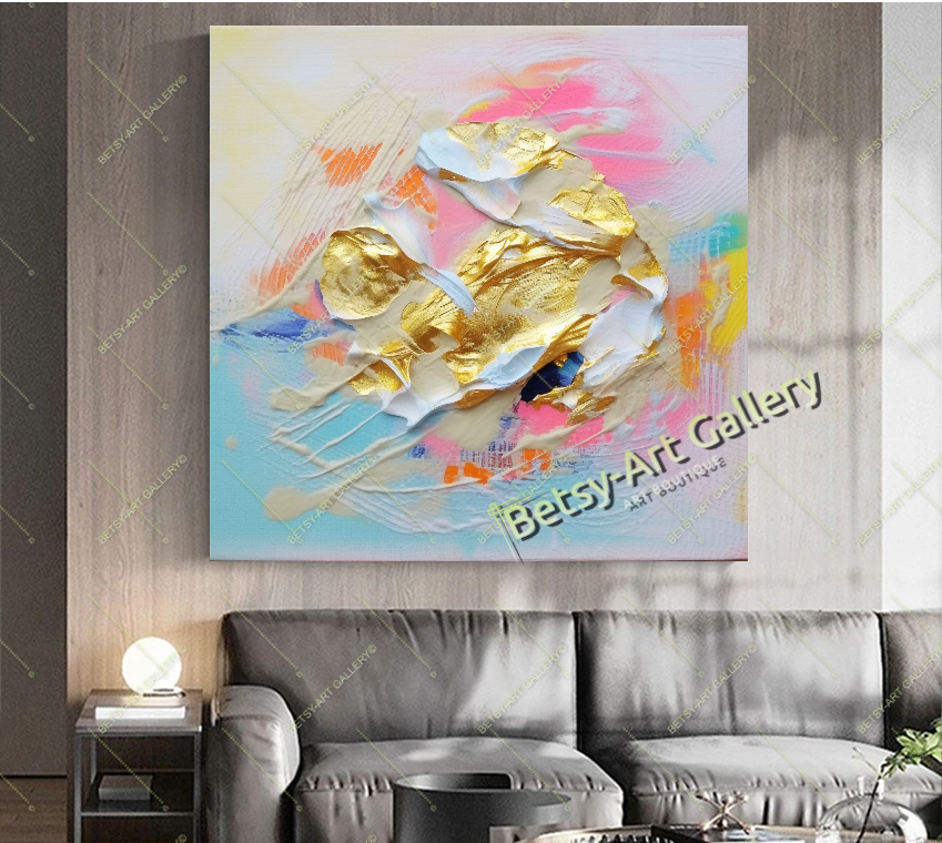 Colorful Abstract Canvas Print - Elegant Modern Wall Art #1