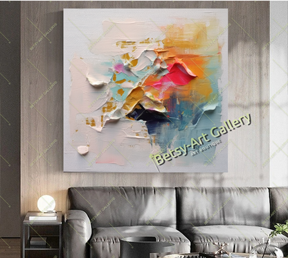 Colorful Abstract Canvas Print - Elegant Modern Wall Art #1