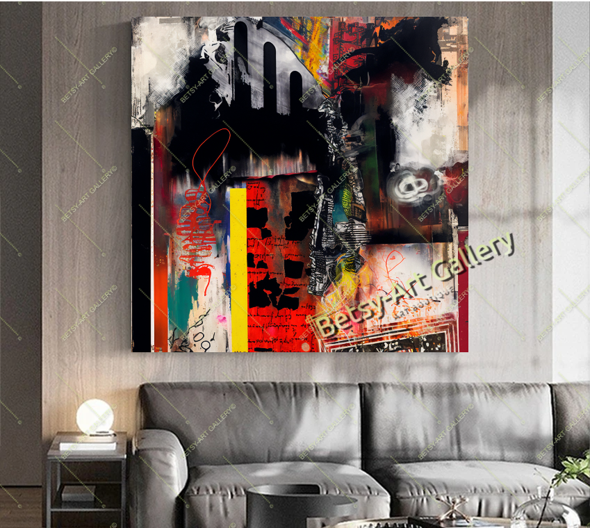 Geometric Abstract Canvas Print - Contemporary Home Decor