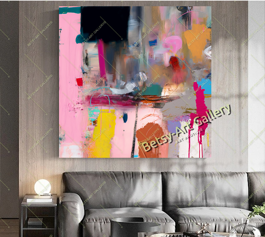 Geometric Abstract Canvas Print - Contemporary Home Decor