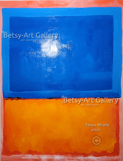 Mark Rothko Red Black - Modern Abstract Wall Art