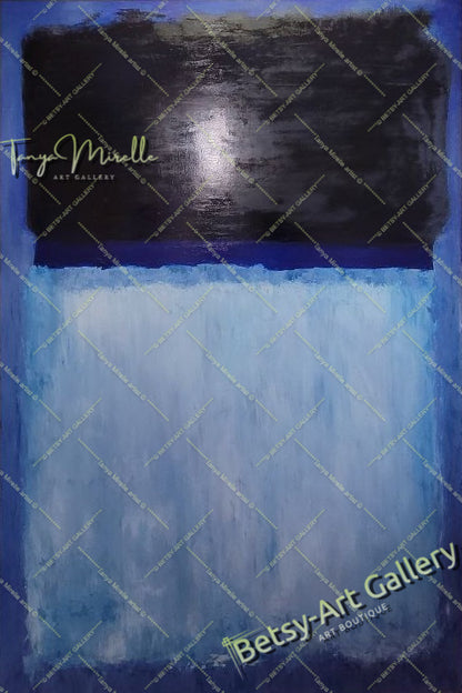 Mark Rothko Blue Black - Modern Abstract Wall Art