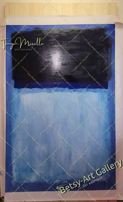 Mark Rothko Blue Black - Modern Abstract Wall Art