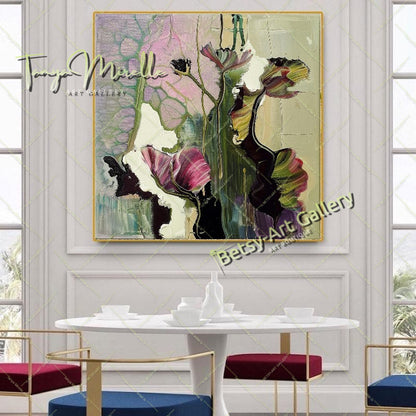 Wildflower Blooming Canvas Print, Nature Inspired Wall Art Decor