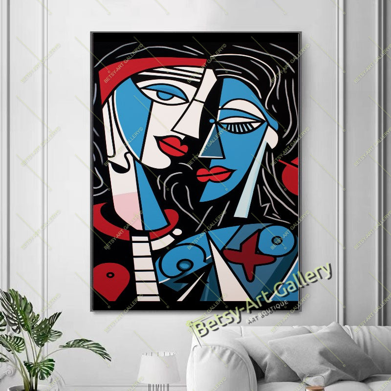 Picasso Wall Art - Woman with Guitar Canvas Print