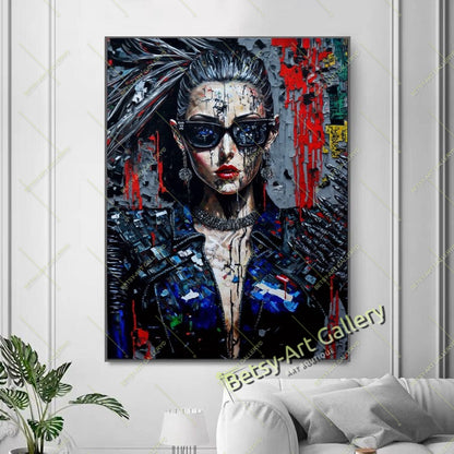 Modern Japanese Woman Art, Pop Art Geisha Artwork