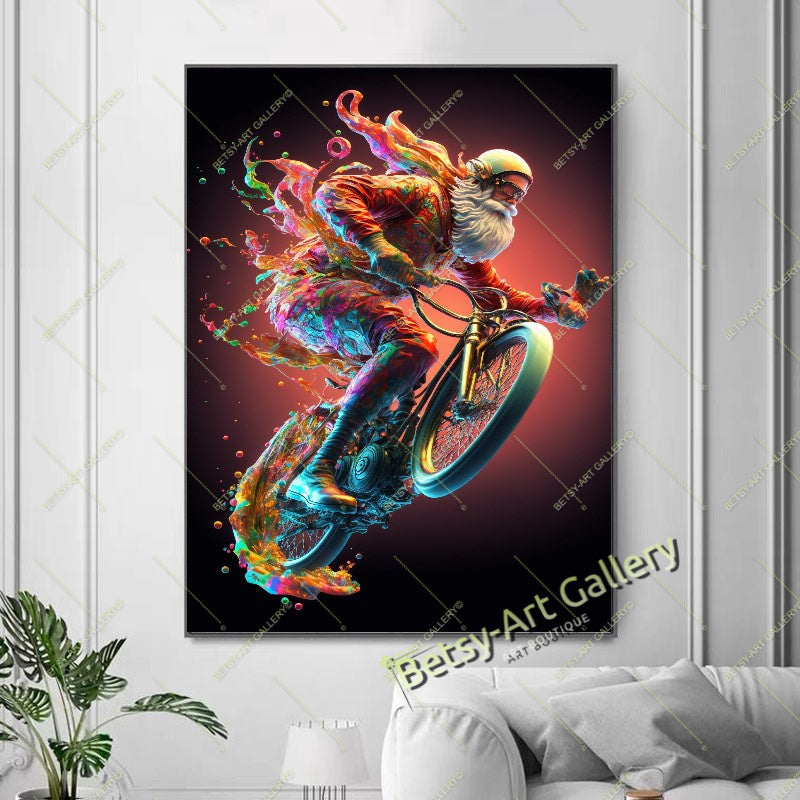 Girl on a Swing in the Sky Canvas Print