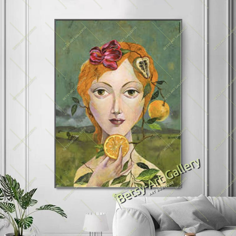 Modern Japanese Woman Art, Pop Art Geisha Artwork