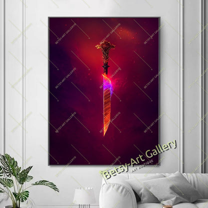 Funny Black Cat Abstract Pet Canvas Print